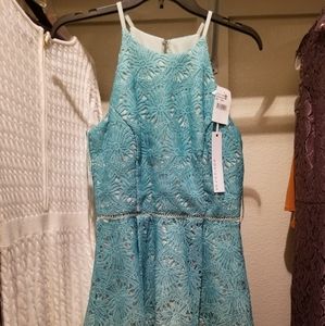 NWT Adelyn Rae Seafoam Lace dress Size Small